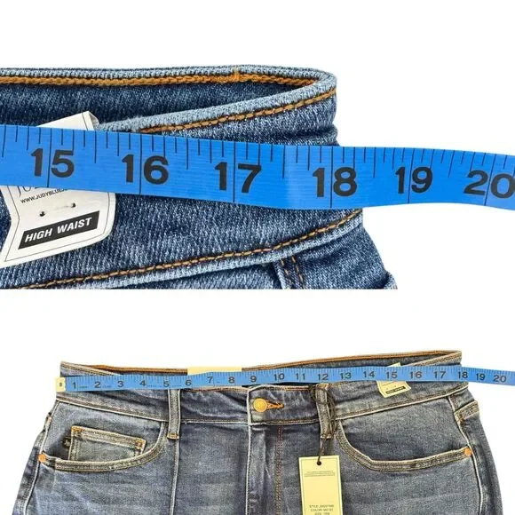 Judy Blue Jeans Size 18 W High Waist Straight 82571 Better Than Revenge - Picture 9 of 13